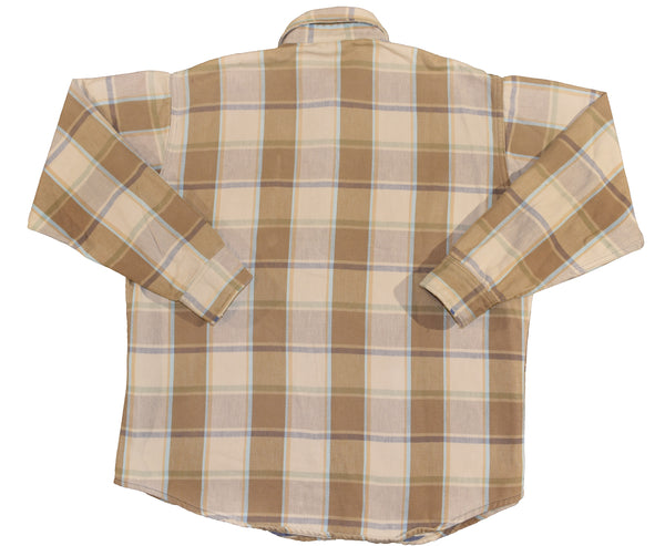 Vintage 80s Big Mac Plaid Flannel Button Up Shirt Size Large