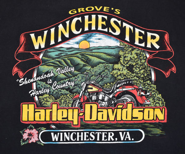 1995 Harley Davidson Big Logo Single Stitch Shirt Size X-Large