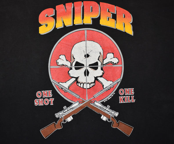 1992 One Shot One Kill Sniper Shirt Size X-Large