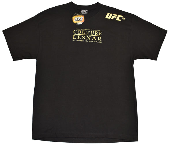 2008 DSWT UFC 91 Randy Couture VS Brock Lesnar Fight Promo Shirt Size X-Large