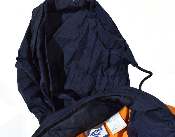 Vintage 90s Reebok Huge Back Logo Windbreaker Jacket Size Medium