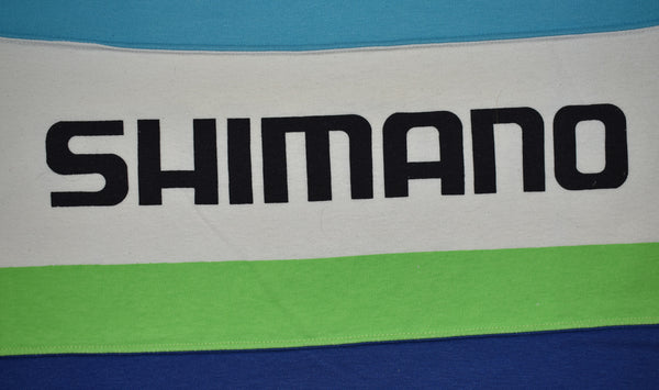 Vintage 80s Shimano Japan Bike Racing Single Stitch Shirt Size Medium