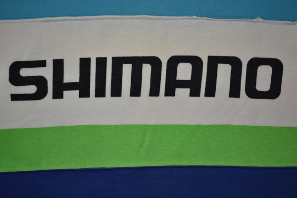 Vintage 80s Shimano Japan Bike Racing Single Stitch Shirt Size Medium
