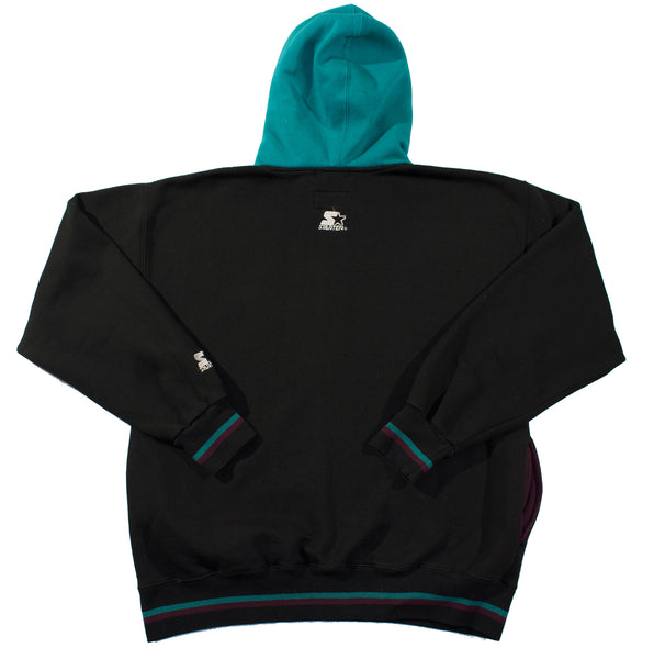 Vintage 90s Anaheim Mighty Ducks Embroidered Starter Double Hood Hoodie | Beyond 94