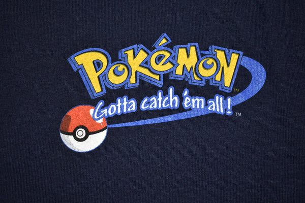 1996 DS Pokemon Ash Ketchum Poke Ball Go TV Anime Promo Shirt Size Small