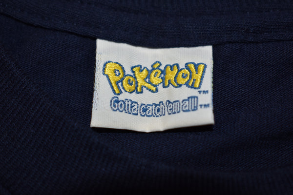 1996 DS Pokemon Ash Ketchum Poke Ball Go TV Anime Promo Shirt Size Small