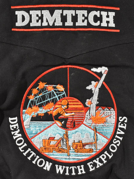 Vintage 90s DS Demtech Demolition Embroidered Carhartt Jacket Size X-Large
