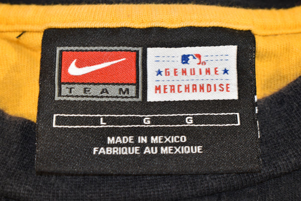 Vintage 00s Nike Pittsburgh Pirates Embroidered Center Swoosh Shirt Size Large