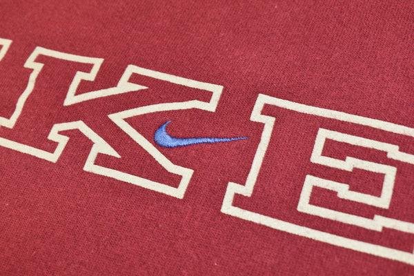 Vintage 90s Nike Embroidered Swoosh Spellout Sweatshirt Size X-Large