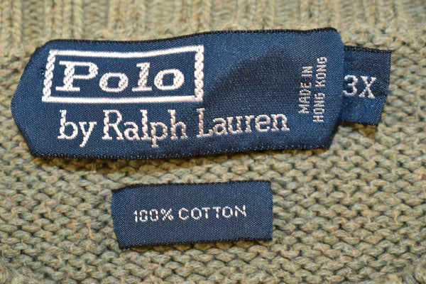 Vintage 00s Polo Ralph Lauren Knit Sweater Size 3X-Large