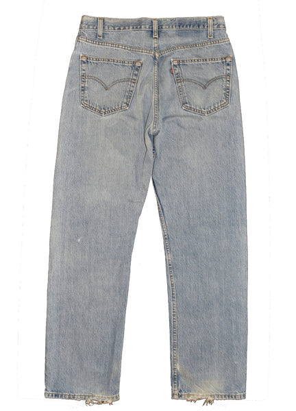 Vintage 90s 505 Levis Light Wash Straight Leg Jeans Size 32" x 30"