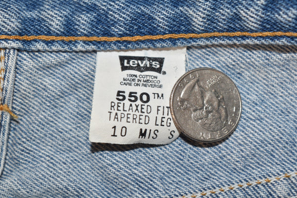 Vintage 90s Levis 550 Light Wash Jeans Relaxed Fit Size Women's 10 Mis