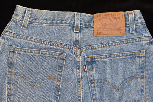 Vintage 90s Levis 550 Light Wash Jeans Relaxed Fit Size Women's 10 Mis