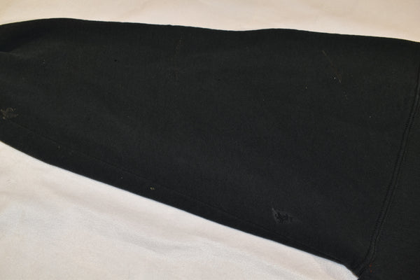 Vintage 90s Russell Athletic Distressed Black Blank Hoodie Size X-Large