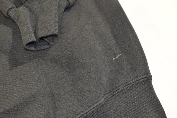 Vintage 90s Russell Athletic Distressed Black Blank Hoodie Size X-Large
