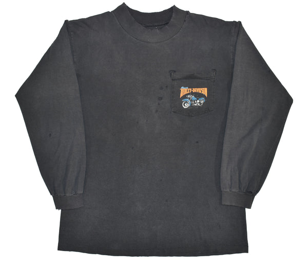 Vintage 1996 Harley Davidson Hottest Sound On The Road Ls Distressed Shirt Size Large