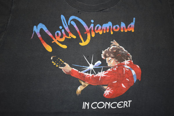Vintage 70s Neil Diamond Single Stitch Tour Shirt Size X-Large