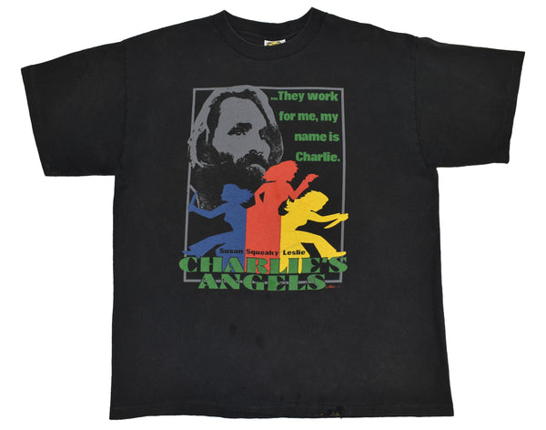 Vintage 90s Charles Manson Charlie's Angels Single Stitch Shirt Size X-Large
