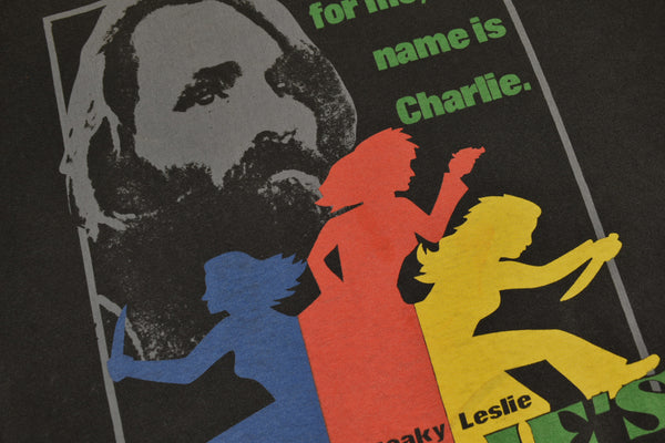 Vintage 90s Charles Manson Charlie's Angels Single Stitch Shirt Size X-Large