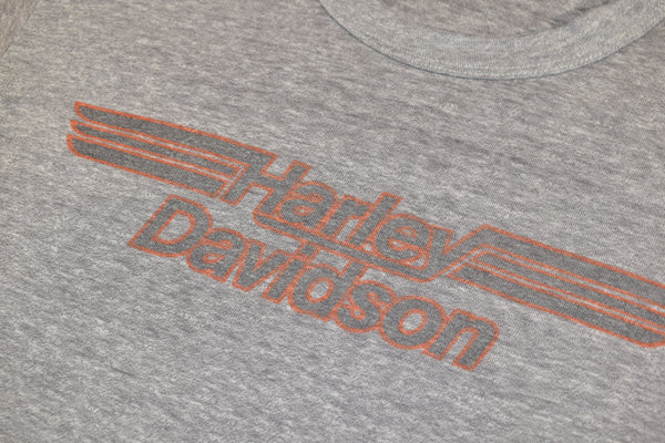 Vintage 70s Harley Davidson Champion Blue Bar Single Stitch Shirt Size Medium
