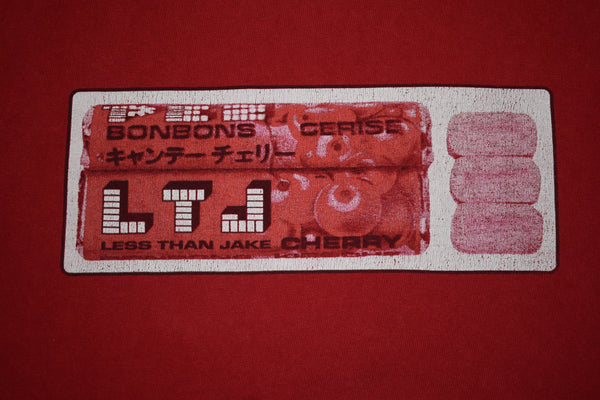 Vintage 90s Less Than Jake Cherry Bonbons Punk Band Shirt Size X-Large