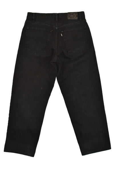 Vintage 90s Levis Black Wash SilverTab Baggy Fit Jeans Size 34" x 30"