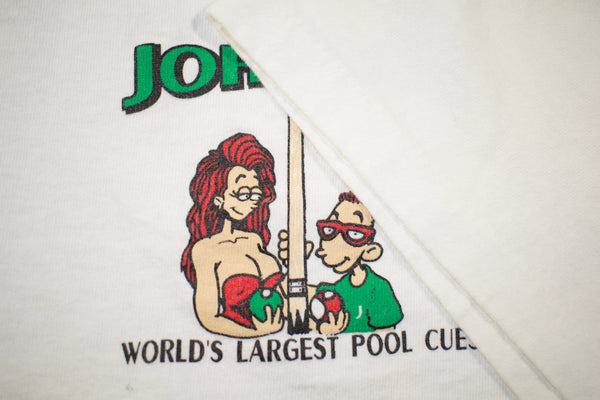 Vintage 90s Big Johnson Pool Cues Single Stitch Shirt Size X-Large
