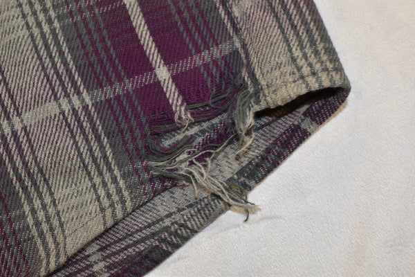 Vintage 80s American Spirit Purple Plaid Thick Flannel Size X-Large