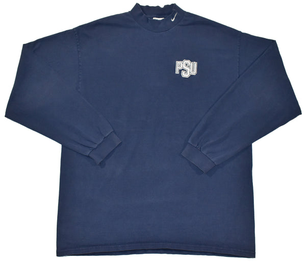 Vintage 90s Nike Penn State University Swoosh Mock Neck Ls Shirt | Beyond 94