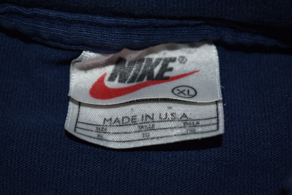 Vintage 90s Nike Penn State University Swoosh Mock Neck Ls Shirt Size X-Large