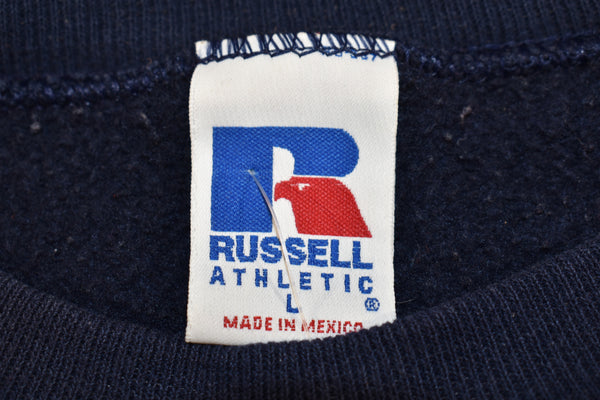 Vintage 90s Russell Athletic Clarion University Embroidered Sweatshirt Size Large
