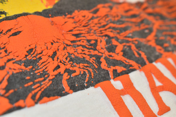 1984 The Big Island Hawaii Volcano Puff Print Single Stitch Shirt Size Large