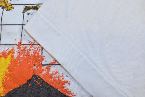 1984 The Big Island Hawaii Volcano Puff Print Single Stitch Shirt Size Large