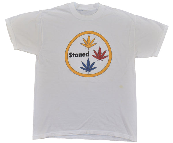 Vintage 00s Pittsburgh Stoned Weed Shirt Size Large
