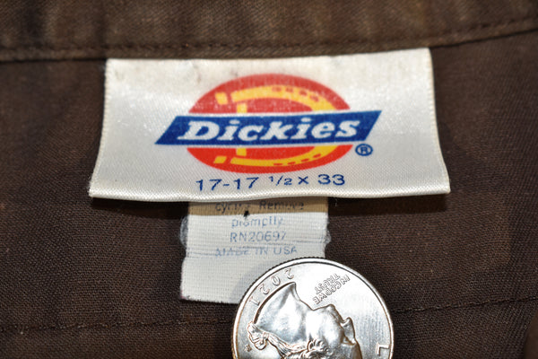 Vintage 80s Dickies Made In USA Button Up Shirt Size X-Large