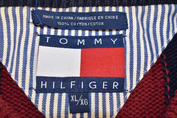 Vintage 90s Tommy Hilfiger Striped Sweater Size X-Large