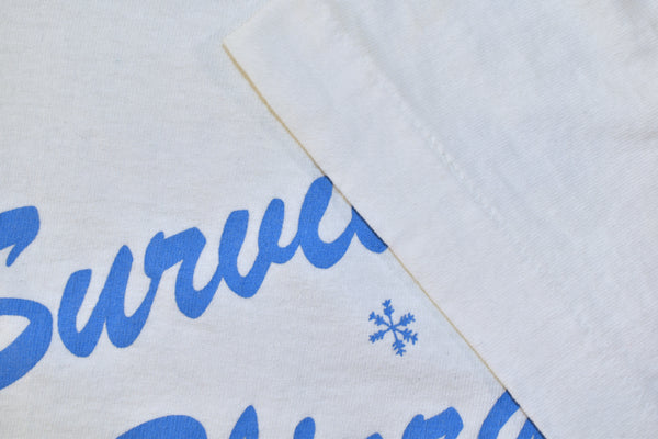 1993 DS Pittsburgh I Survived The Blizzard Of '93 Single Stitch Shirt Size X-Large