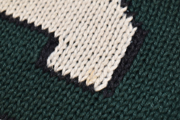 Vintage 80s Michigan State University Knit Cardigan Size Women's Medium
