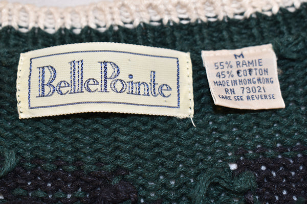 Vintage 80s Michigan State University Knit Cardigan Size Women's Medium
