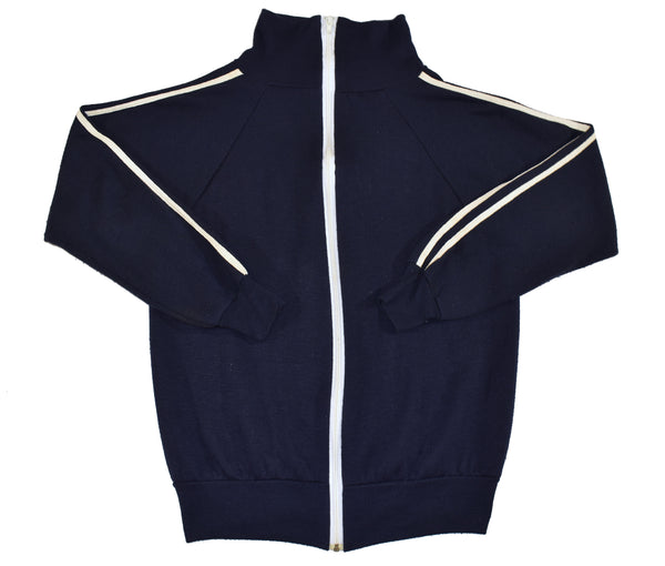 Vintage 80s Sears Striped Zip Up Jacket Size Medium