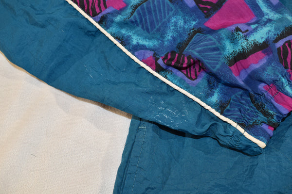 Vintage 90s Reebok Abstract Pullover Windbreaker Jacket Size Medium