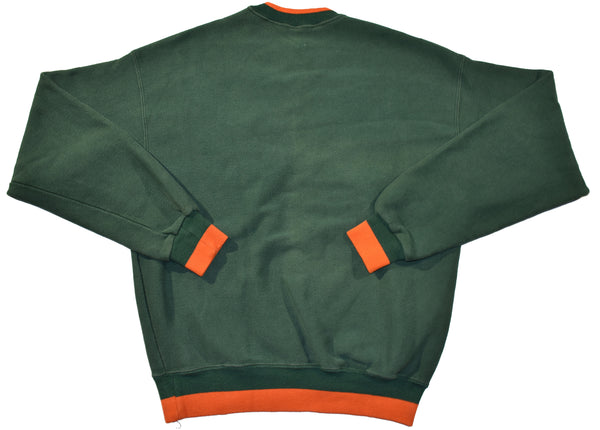 Vintage 90s Miami Hurricanes Embroidered Script Sweatshirt | Beyond 94