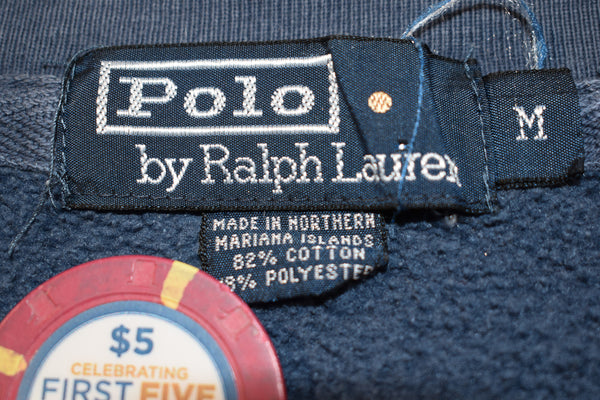 Vintage 90s Ralph Lauren Polo Embroidered Sweatshirt Size Medium