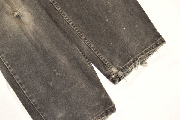Vintage 90s Levis 550 Distressed Black Jeans Size 34" x 29"