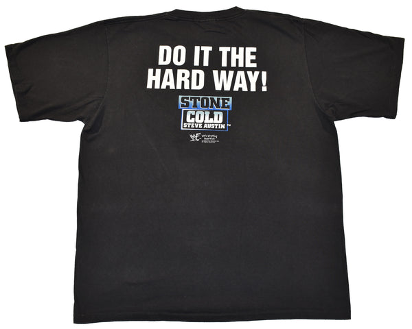 Vintage 1998 DS WWF Stone Cold Steve Austin Do It The Hard Way Single Stitch Shirt | Beyond 94