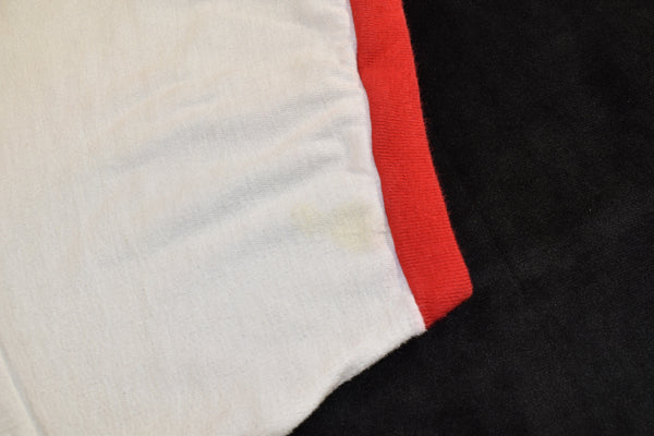 Vintage 80s RHS Red Devils Two Tone Ringer Shirt Size X-Large