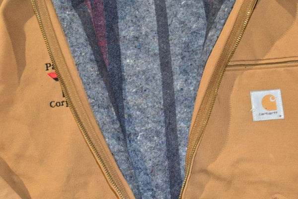 Vintage 90s Carhartt Blanket Lined Jacket W/Hood Size X-Large (48)