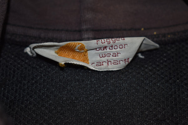 Vintage 90s Sun Faded Carhartt Zip Up Hoodie Size Large