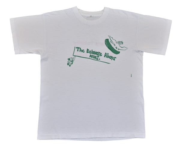 Vintage 80s Mighty Mouse Delaware Single Stitch Shirt Size Large