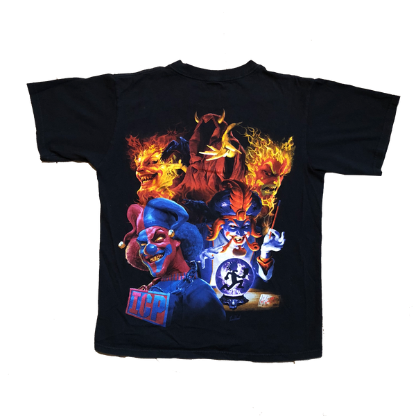 90s ICP "Insane Clown Posse Tour Merch" Shirt Black Size Medium - Beyond 94